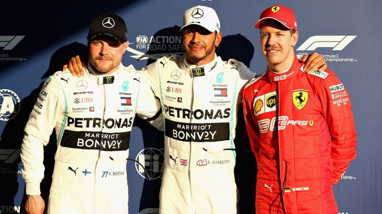 Hamilton Bottas Vettel podium Formule 1